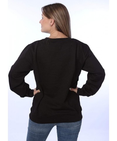 Women's Plus Size Active Fleece Pullover Sweatshirt Solid Black $8.66 Activewear