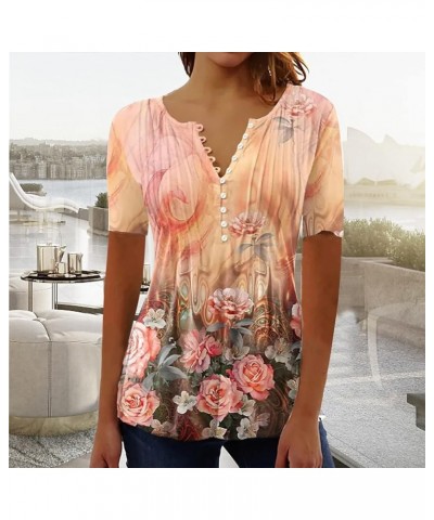 Summer Tops for Women 2024 Trendy Short Sleeve T Shirts Dressy Casual Loose Blouses Tunics to Wear with Leggings Summer Tops ...