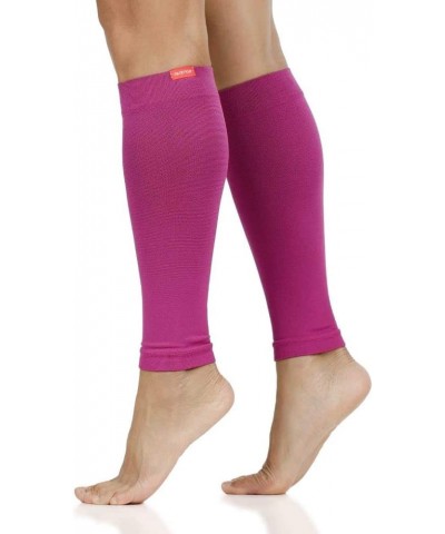 VIM & VIGR Nylon 15-20 mmHg Graduated Compression Leg Sleeves (Black Solid, Unisex 1) Orchid 1 $21.83 Activewear