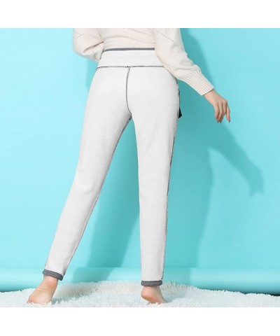 Women's Fleece Lined Leggings Elastic High Waist Solid Color Thermal Capris Cold Weather High Waisted Tights Grey-k $10.33 Le...