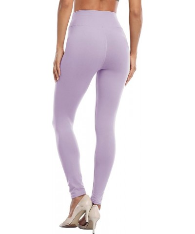 Womens High Waisted Leggings Waist Control Yoga Pants Workout Tights Super Soft Trousers Lavender $8.39 Leggings