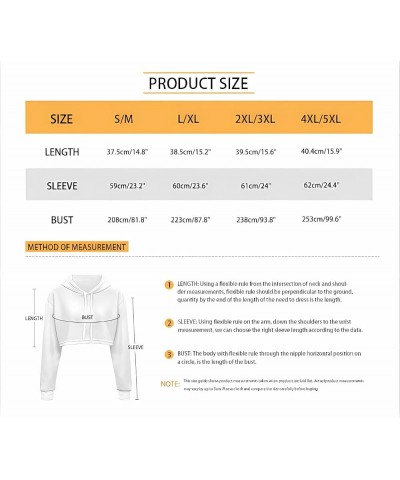 Drawstring Crop Top Hoodies Casual Long Sleeve Hooded Sweatshirt Women Sunflower $11.89 Hoodies & Sweatshirts