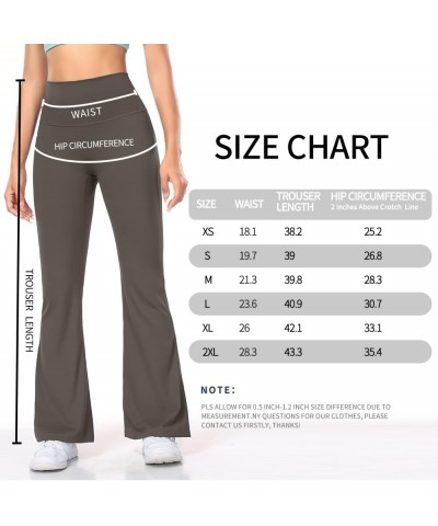 Flare Leggings for Women High Waisted Yoga Pants for Women Bell Bottom Leggings Compression Legging for Women Brown $11.19 Le...