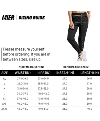 Women's Joggers Pants 3 Pockets Lightweight Running Athletic Sweatpants Tapered Casual Pants for Workout Lounge Travel Black ...