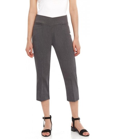 Women's Pants Pull on Comfort Fit Dress Capri Pants (Size 4-18) Grey $11.39 Pants