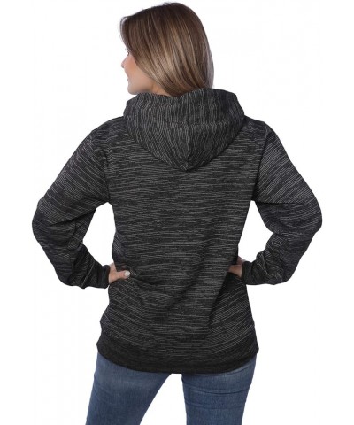 Women's Plus Size Active Fleece Pullover Hooded Sweatshirt Black Space Dye $10.25 Hoodies & Sweatshirts