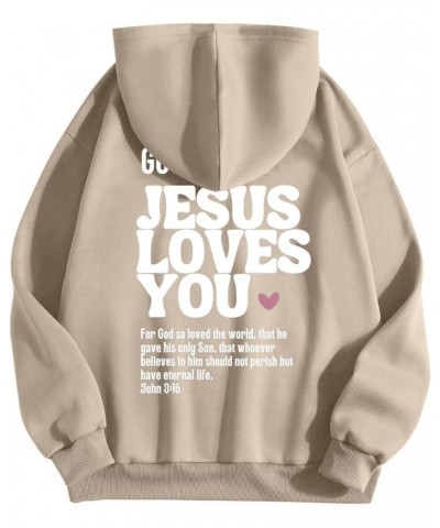 Oversized Hoodie For Women Faith Over Fear Sweatshirts Casual Shape Print Long Sleeve Hooded Drawstring Pullover Hoodie Tops ...