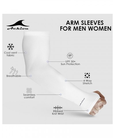 Arm Sun Sleeves Compression UV Protection Cooling for Men Women Summer Sunblock, Cycling Driving Golf Running 3 Pairs: Black,...