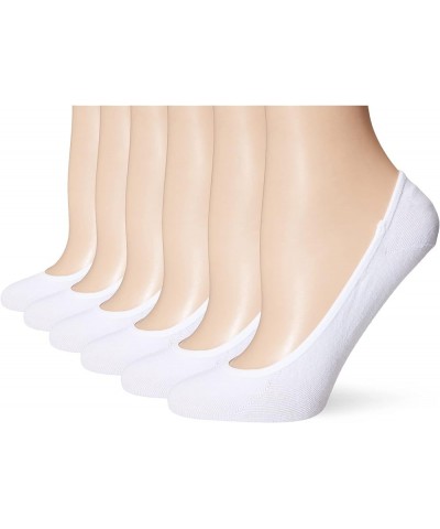 Women's Moisture Wicking Low Cut No Show Socks, 6-Pairs White $8.84 Socks