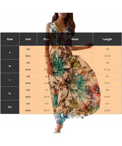 Summer Dresses for Women 2023 Long Sleeve Floral V Neck Maxi Dress Casual Fashion Beach Dresses H027 Green $9.87 Others