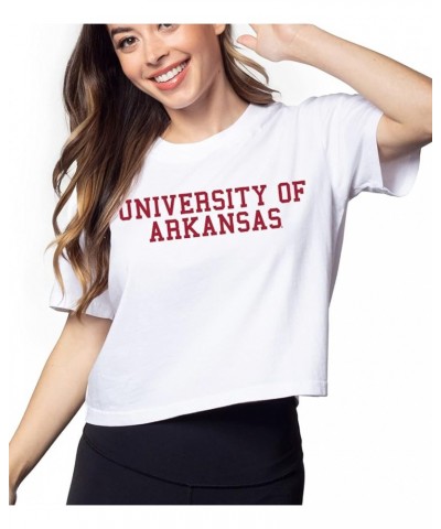 Women's Short 'N Sweet Tee Arkansas Razorbacks White $8.88 T-Shirts