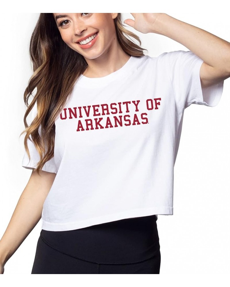 Women's Short 'N Sweet Tee Arkansas Razorbacks White $8.88 T-Shirts