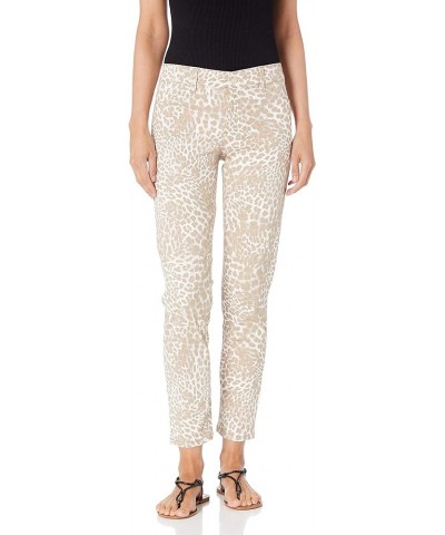 Women's Puckered Four Pocket Cotton Twill Pant Latte/Wht $17.27 Pants