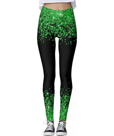 Holiday Printed Leggings Slim Tummy Control Summer Outfits High Waisted Green Pants for Running Cycling Yoga C3a-a $8.52 Acti...