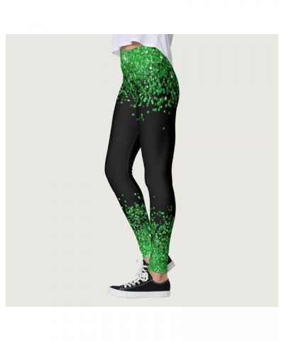 Holiday Printed Leggings Slim Tummy Control Summer Outfits High Waisted Green Pants for Running Cycling Yoga C3a-a $8.52 Acti...