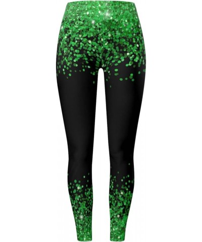 Holiday Printed Leggings Slim Tummy Control Summer Outfits High Waisted Green Pants for Running Cycling Yoga C3a-a $8.52 Acti...