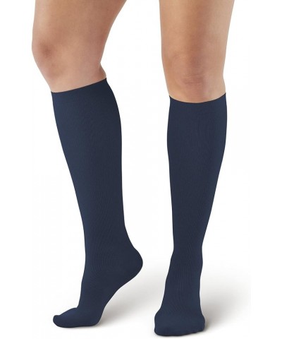 AW Style 112 Women's Microfiber 15-20mmHg Knee High Socks Black $12.98 Socks