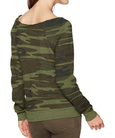 Women's Maniac Printed Eco-Fleece Sweatshirt Camo $13.52 Hoodies & Sweatshirts