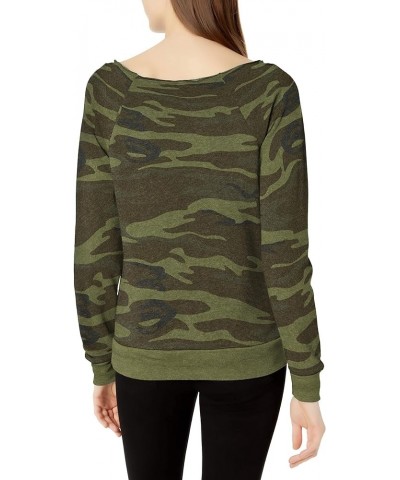 Women's Maniac Printed Eco-Fleece Sweatshirt Camo $13.52 Hoodies & Sweatshirts