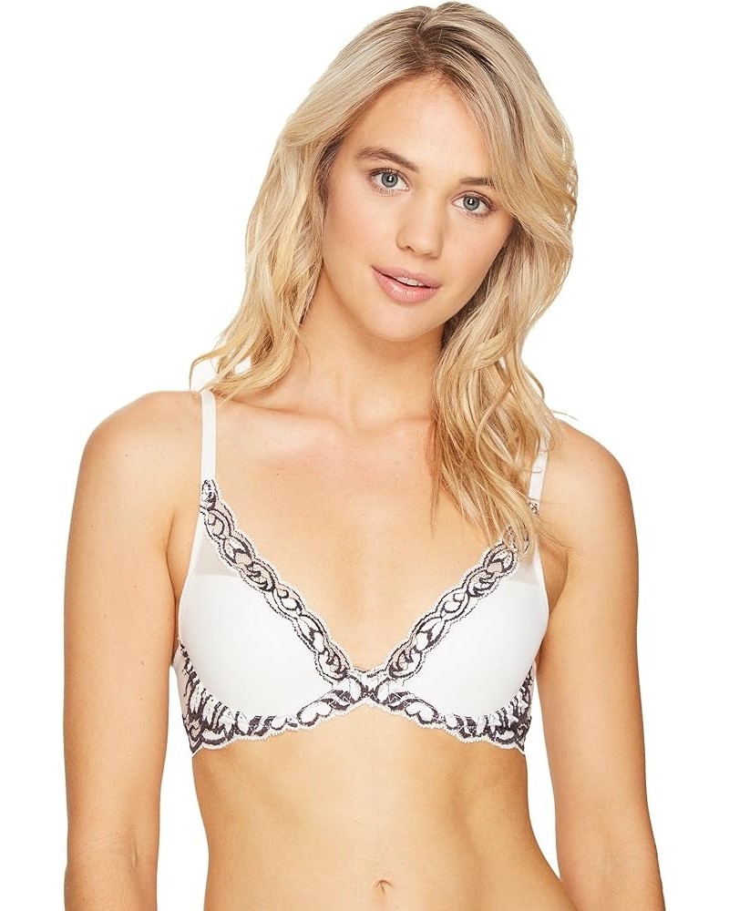 Feathers Contour Plunge Bra Bridal Blush/Iron Grey $24.97 Lingerie