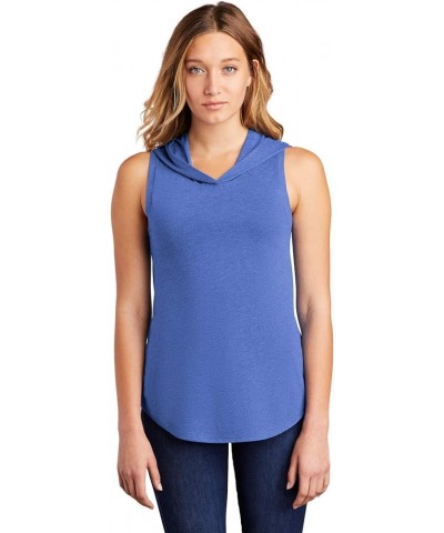 Women's Perfect Tri Sleeveless Hoodie Royal Frost $8.54 Hoodies & Sweatshirts