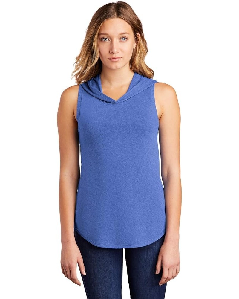 Women's Perfect Tri Sleeveless Hoodie Royal Frost $8.54 Hoodies & Sweatshirts