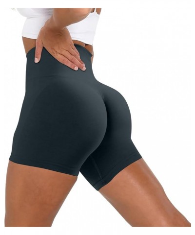 Gym Shorts Women Scrunch Butt High Waisted Yoga Workout Shorts Scrunch Booty Athletic Running Biker Shorts A Black $6.55 Shorts