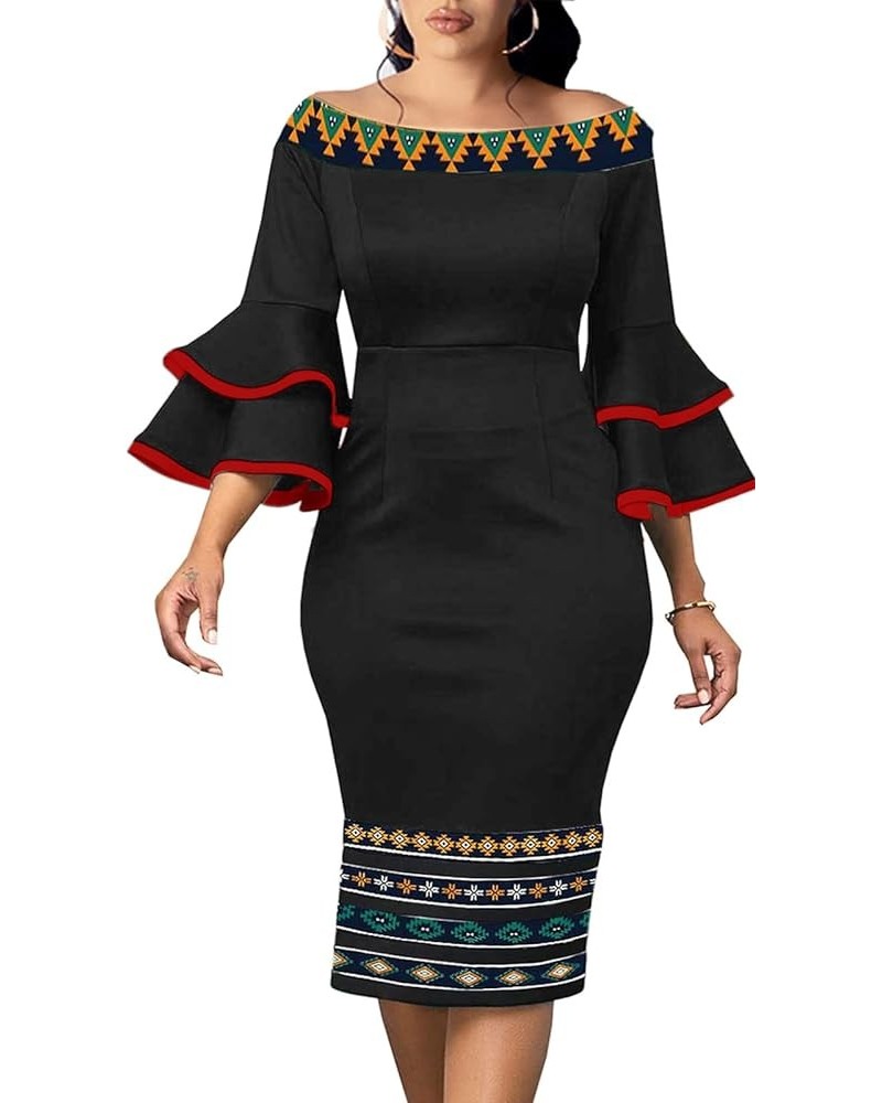 Women Sexy Bodycon Dresses Clubwear Elegant Crew Neck Long Sleeve Stretchy Pencil Cocktail Dress with Zipper Cblack $20.51 Dr...