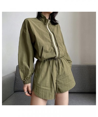 Trendy Crop Jacket for Women or Teen Gilrs Y2k Cropped Top Green 1 $15.59 Jackets