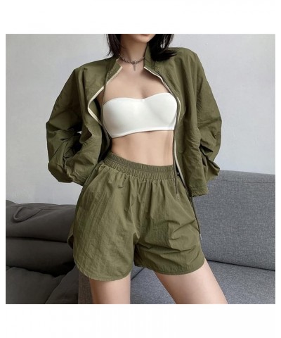 Trendy Crop Jacket for Women or Teen Gilrs Y2k Cropped Top Green 1 $15.59 Jackets