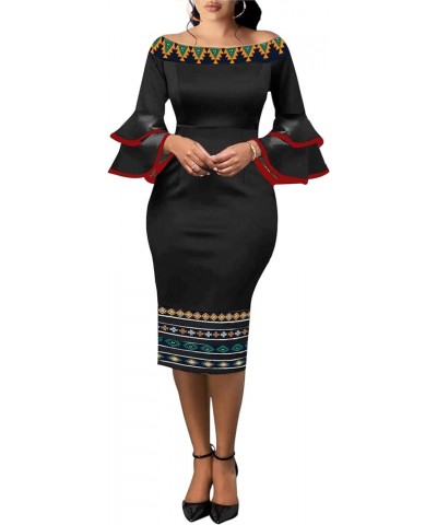 Women Sexy Bodycon Dresses Clubwear Elegant Crew Neck Long Sleeve Stretchy Pencil Cocktail Dress with Zipper Cblack $20.51 Dr...