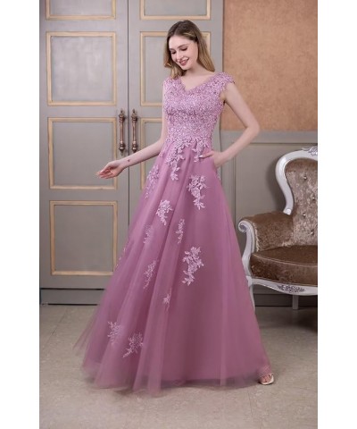 V-Neck Tulle Mother of Bride Dresses with Pockets A-line Mother of The Groom Dresses Formal Wedding Guests Dresses Olive $32....