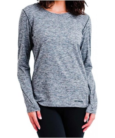 Women's Clima-Tek Crewneck Midweight Relaxed Fit Base Layer Medium Grey Heather $36.00 Activewear