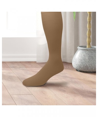 Women's Opaque Stretchy Nylon Knee High Trouser Socks, 3-Pairs Nude $10.79 Socks