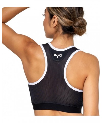 OYA Soft Sports Bra for Sensitive Skin, High Support, Breathable Compression, Moisture Wicking, Wireless Bra Contour Black $2...