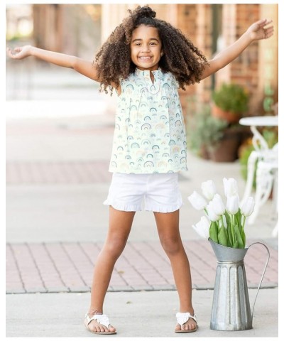 RuffleButts® Baby/Toddler Girls Woven Shorts w/Ruffle Hem White $12.51 Shorts