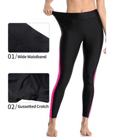 Swimming Pants for Women High Waisted Swim Pants Swim Leggings Swim Tights Purple $18.74 Swimsuits