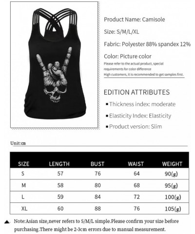 Gothic Crop Top for Women Goth Fairy Grunge Tank Tops Punk T-Shirt Streetwear Workout Tees Emo Blouse Black 8 $12.76 Tanks