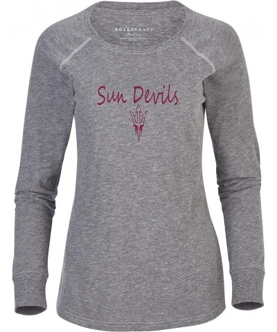 Women's NCAA Team Logo Solid Preppy Patch Tee Arizona State Sun Devils XX-Small Granite $14.04 Tops