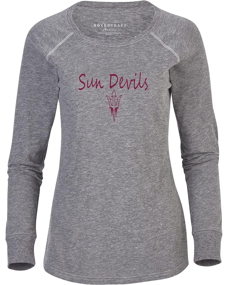 Women's NCAA Team Logo Solid Preppy Patch Tee Arizona State Sun Devils XX-Small Granite $14.04 Tops