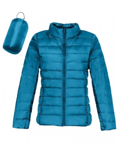 Womens Casual Lightweight Hooded Down Jacket Packable solid color Puffer Coats Jacket with Storage Bag Z02 $16.49 Jackets