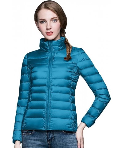 Womens Casual Lightweight Hooded Down Jacket Packable solid color Puffer Coats Jacket with Storage Bag Z02 $16.49 Jackets