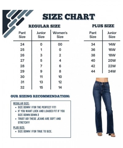 High Waist Tummy Control Classic Straight Jeans Blue $33.39 Jeans