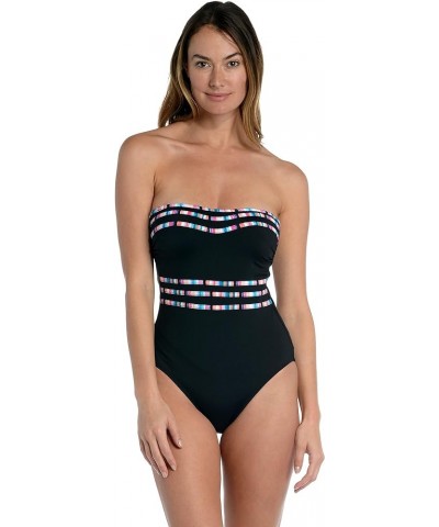 Women's Bandeau One Piece Swimsuit Black//Catalina Coast $52.16 Swimsuits