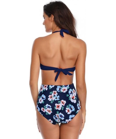 One Piece Swimsuits for Women Bathing Suits Cutout Swimwear Monokini Back Ties Azure $11.19 Swimsuits