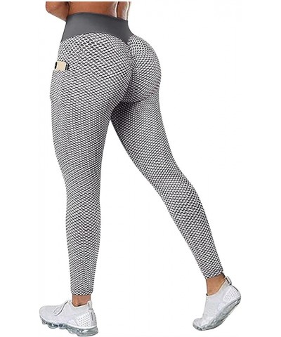 2PCS Leggings for Women Tummy Control Butt Lift High Waisted Workout Yoga Pants Tummy Control Gym Compression Tights U-grey $...