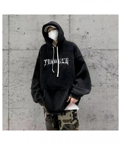 Aesthetic Hoodies Y2k Hoodies Gothic Emo Hoodies Grunge Hoodies Streetwear Hoodies for Women Spicy Girl Unisex Black $19.74 H...