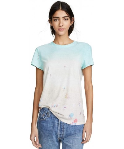 Women's Crewneck Short Sleeve Tee T-Shirt Beach Print $23.35 T-Shirts