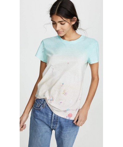 Women's Crewneck Short Sleeve Tee T-Shirt Beach Print $23.35 T-Shirts