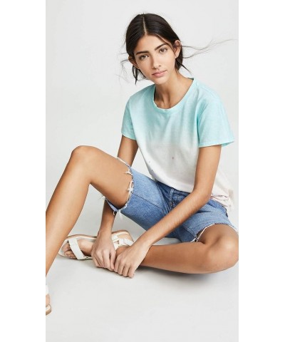 Women's Crewneck Short Sleeve Tee T-Shirt Beach Print $23.35 T-Shirts